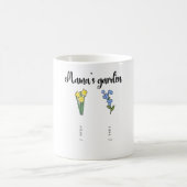 Mamas Garten personalisiert mit 2 Enkelkindern Kaffeetasse (Mittel)