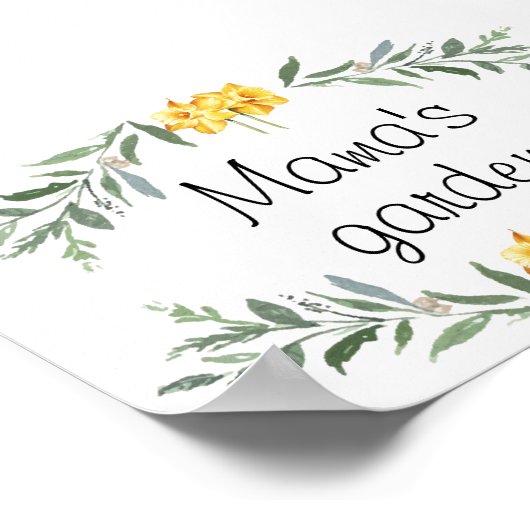 Mamas Gartenposter Poster (Ecke)