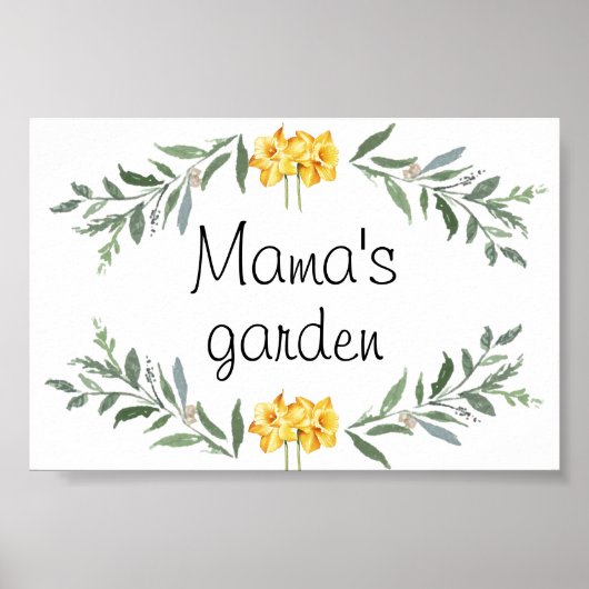 Mamas Gartenposter Poster (Vorne)
