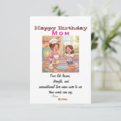 Mamas Geburtstag Karte (Stehend Vorderseite)
