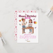 Mamas Geburtstag Karte (Vorderseite/Rückseite Beispiel)