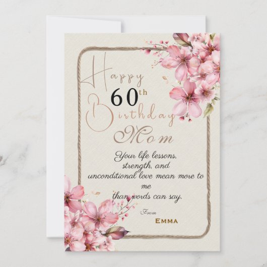 Mamas Geburtstag Karte (Vorderseite)