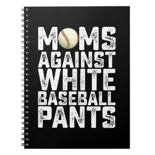 Mamas gegen den Muttertag weißer Baseballschwanzti Notizblock (Vorderseite)