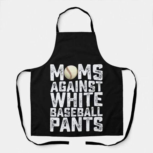 Mamas gegen den Muttertag weißer Baseballschwanzti Schürze (Vorderseite)