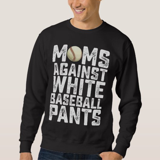 Mamas gegen den Muttertag weißer Baseballschwanzti Sweatshirt (Vorderseite)