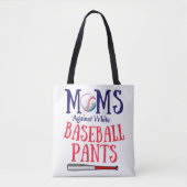 Mamas gegen Tragetaschen von weißen Baseballpflanz Tasche (Vorderseite)
