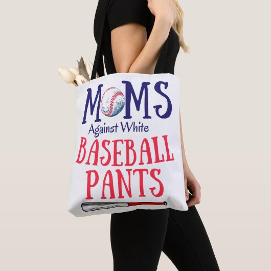 Mamas gegen Tragetaschen von weißen Baseballpflanz Tasche (Von Nahem)