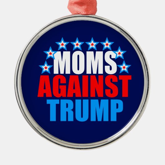 Mamas gegen Trumpf Ornament Aus Metall (Vorne)