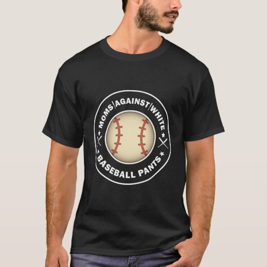 Mamas gegen weiße Baseballhosen - Funny Baseball T-Shirt (Vorderseite)