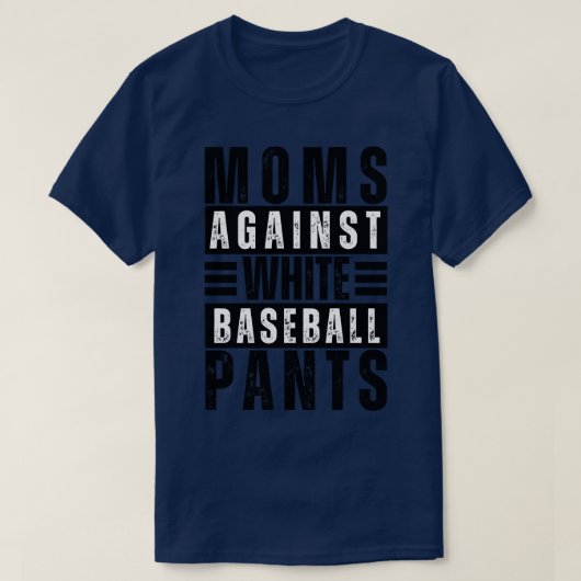 Mamas gegen weiße Baseballpflanzen 12 T-Shirt (Design vorne)