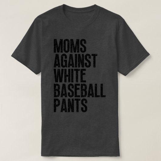 Mamas gegen weiße Baseballpflanzen 25 T-Shirt (Design vorne)