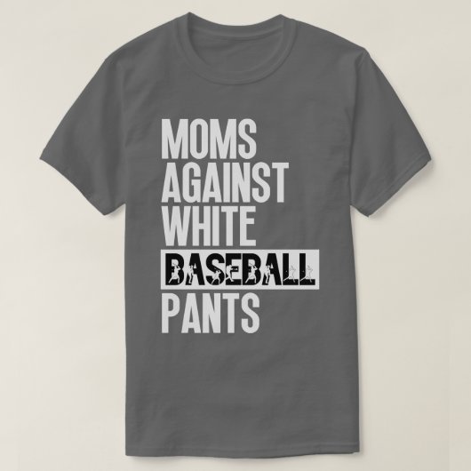 Mamas gegen weiße Baseballpflanzen 26 T-Shirt (Design vorne)