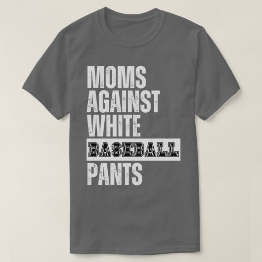 Mamas gegen weiße Baseballpflanzen 30 T-Shirt (Design vorne)