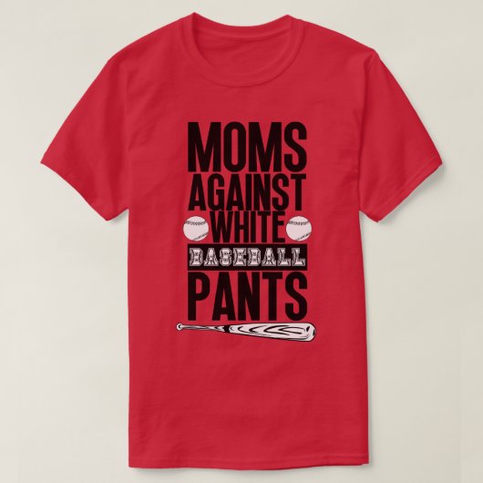 Mamas gegen weiße Baseballpflanzen 37 T-Shirt (Design vorne)