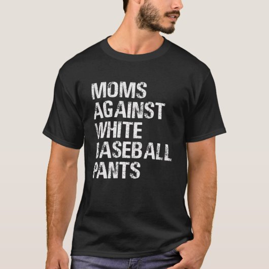 Mamas gegen weiße Baseballpflanzen 3 T-Shirt (Vorderseite)