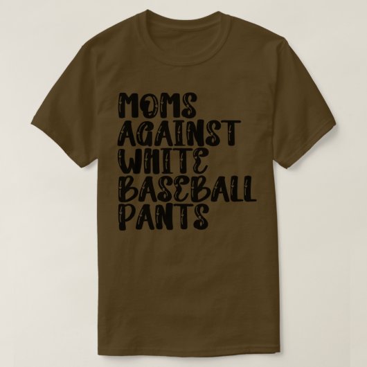 Mamas gegen weiße Baseballpflanzen 5 T-Shirt (Design vorne)