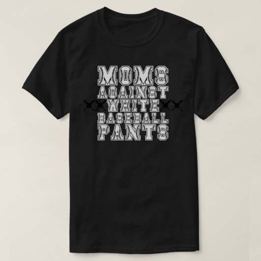 Mamas gegen weiße Baseballpflanzen 6 T-Shirt (Design vorne)