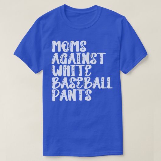 Mamas gegen weiße Baseballpflanzen 7 T-Shirt (Design vorne)