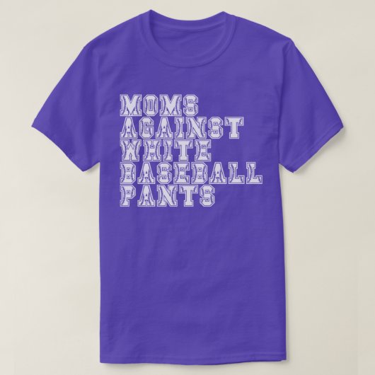 Mamas gegen weiße Baseballpflanzen 8 T-Shirt (Design vorne)