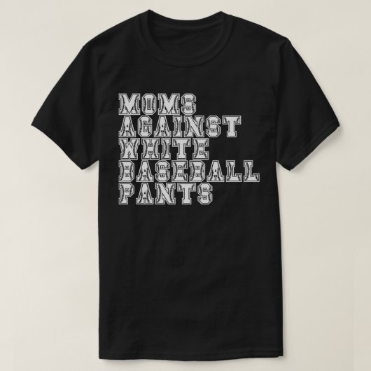 Mamas gegen weiße Baseballpflanzen 8 T-Shirt (Design vorne)