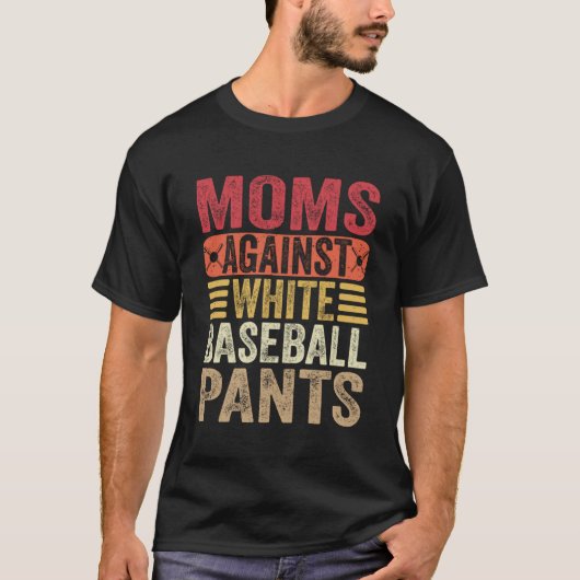 Mamas gegen weiße Baseballpflanzen Mama Spaß T-Shirt (Vorderseite)