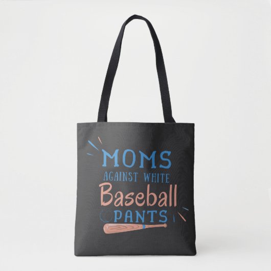 Mamas gegen weiße Baseballpflanzen Tasche (Vorderseite)