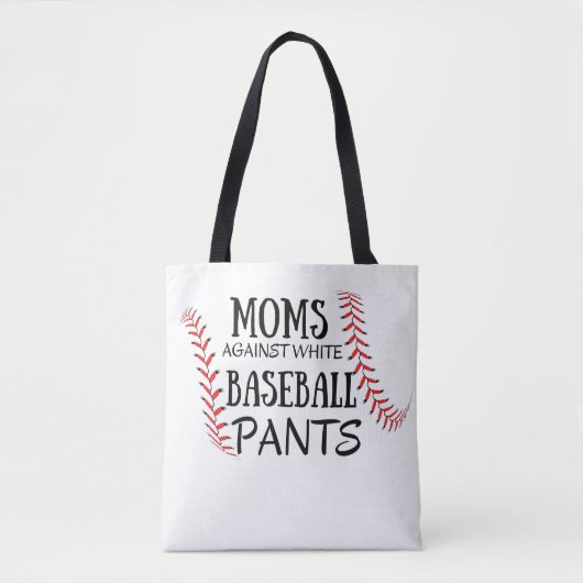 Mamas gegen weiße Baseballpflanzen Tasche (Vorderseite)