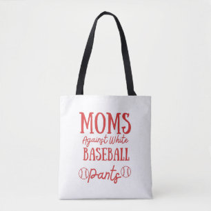 Mamas gegen weiße Baseballpflanzen Tasche