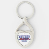 Mamas gegen weiße Pflanze Schlüsselanhänger (Vorderseite)