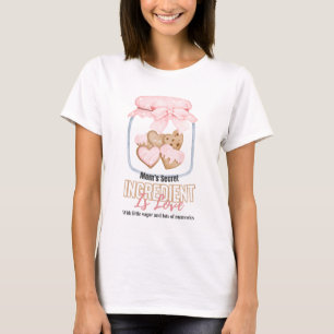 Mamas Geheimzutat ist Liebe Herz Kekse T-Shirt