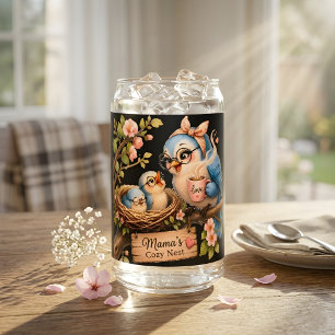 Mamas gemütliches Nest Schwarzes Trinkservice-Set Dosenglas