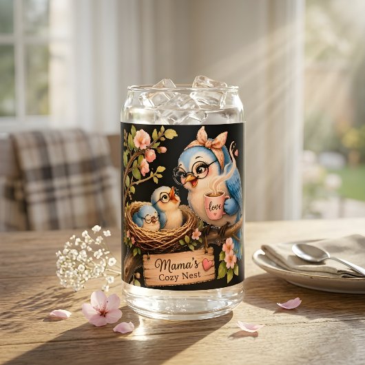 Mamas gemütliches Nest Schwarzes Trinkservice-Set Dosenglas