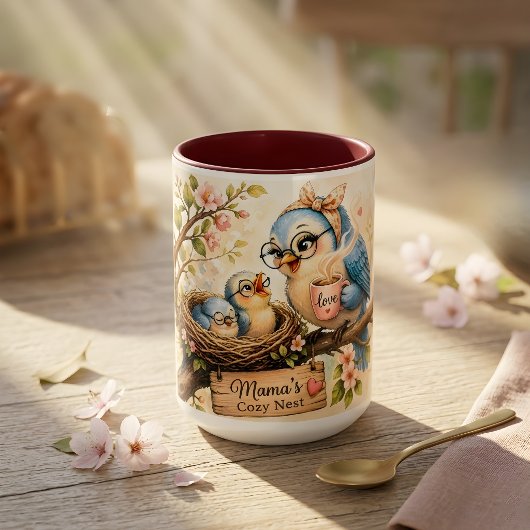 Mamas gemütliches Nest Tasse