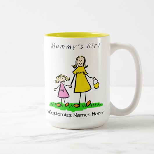 Mama's Girl - Blonde Mutter & Tochter Tasse (Rechts)