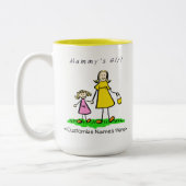 Mama's Girl - Blonde Mutter & Tochter Tasse (Links)
