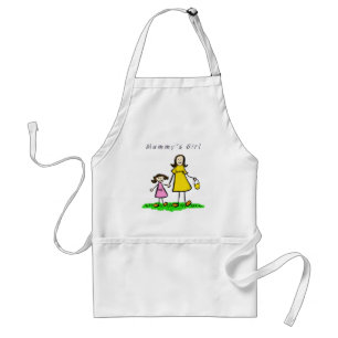 Mama's Girl Custom Schürze - Brünette Familie