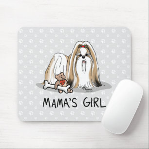 Mamas Girl Shih Tzu (bräunlich weiß) Mama des Hund Mousepad