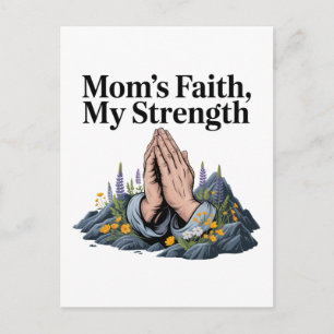 Mamas Glaube, meine Stärke Feiertagspostkarte