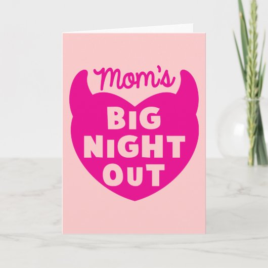 Mamas große NACHT Feiertagskarte (Vorderseite)