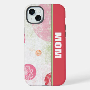 Mamas Handycover mit Punkten iPhone 15 Plus Hülle