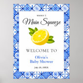 Mama's Haupt Squeeze Lemon Baby Dusche Begrüßungsz Poster (Vorne)