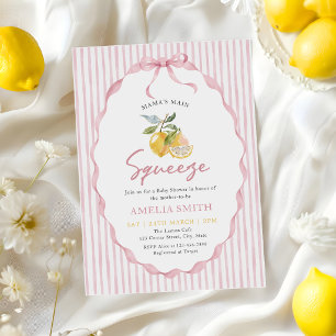 Mamas Haupt-Squeeze Lemon Baby Shower Einladung