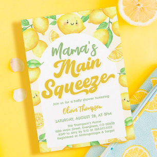 Mama's Haupt Squeeze Lemon Baby Shower Einladung