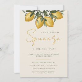 Mama's Haupt Squeeze Lemon Baby Shower Einladung