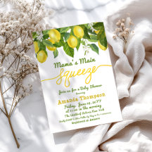 Mamas Haupt-Squeeze-Lemon-Babydusche