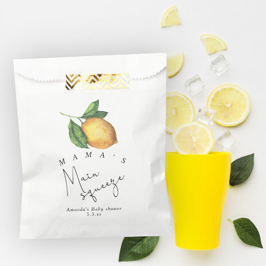 Mama's Haupt-Squeeze Lemon Babydusche Geschenktütchen