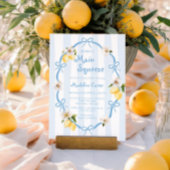 Mama's Haupt Squeeze Lemon Blue Bows Baby Shower Einladung