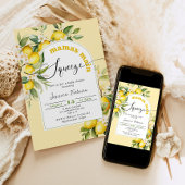 Mamas Haupt Squeeze ZitronenZitrusfrüchtedusche Einladung