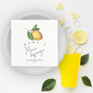 Mamas Hauptliebling Lemon-Baby-Party Serviette