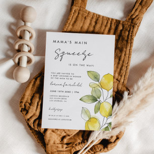 Mama's Hauptpresse auf der Way Baby Dusche Einladung